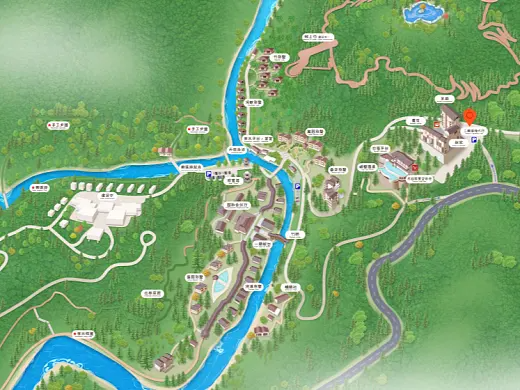 晋州结合景区手绘地图智慧导览和720全景技术，可以让景区更加“动”起来，为游客提供更加身临其境的导览体验。