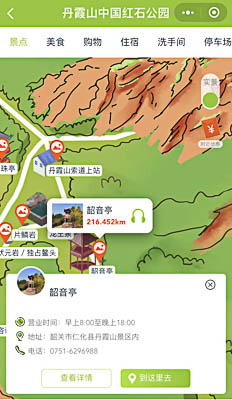 晋州景区手绘地图智慧导览和语音结合，让景区“活”起来
